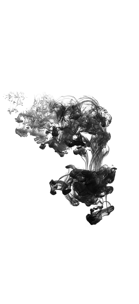 black and white image of ink in water